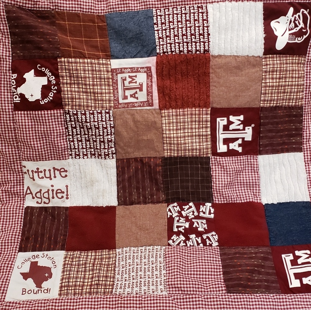 Texas A&M Aggies Mini Quilted Baby Blanket